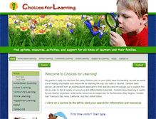 Tablet Screenshot of choices4learning.com